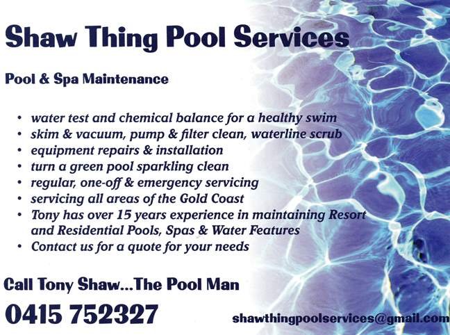Shaw Thing Pool Services Flyer